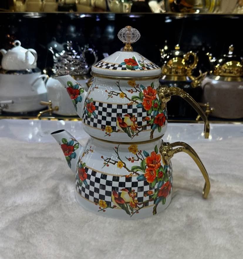 کتری قوری لعابی لوله ای 309