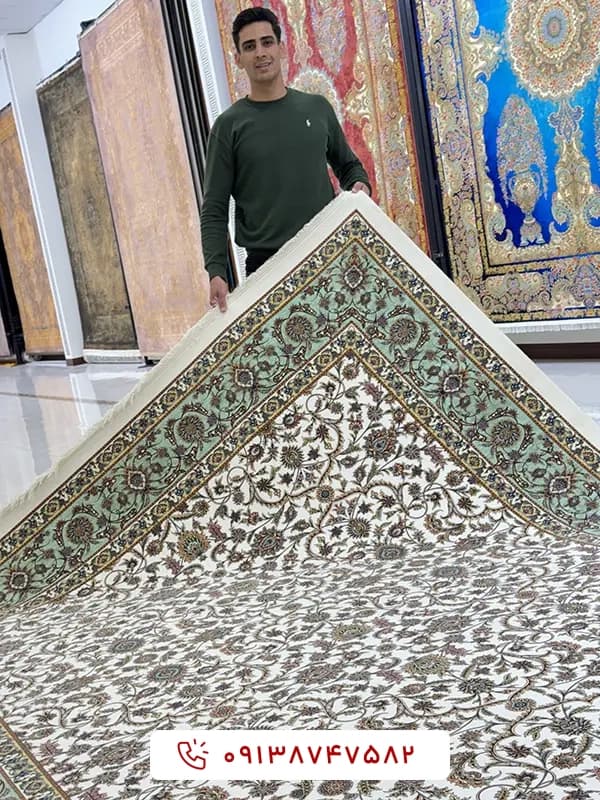 فرش کد 10104 کرم 1500 شانه — تصویر ۲