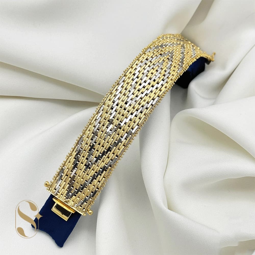 دستبند نقره زنانه مدل مصری کد SilverSet-D578
