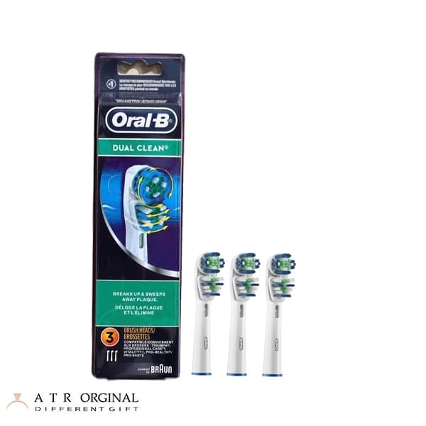 سری یدک مسواک برقی اورال بی 3 عددی مدل Oral-b Dual Clein Braun — تصویر ۴