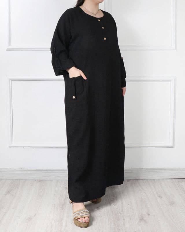 خریدانواع ساحلی پیراهن مانتویی کفتان کوک دوزی/کد2587 — تصویر ۵