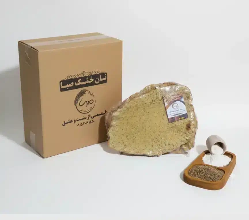 نان جو کنجدی در بسته های سلفونی (کارتن ۱2 عددی)