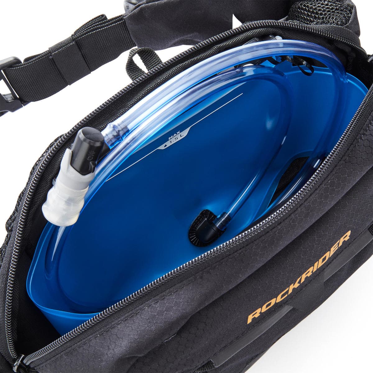 کیف و کمل بک کمری 1.5 لیتری ROCKRIDER – مشکی — تصویر ۷