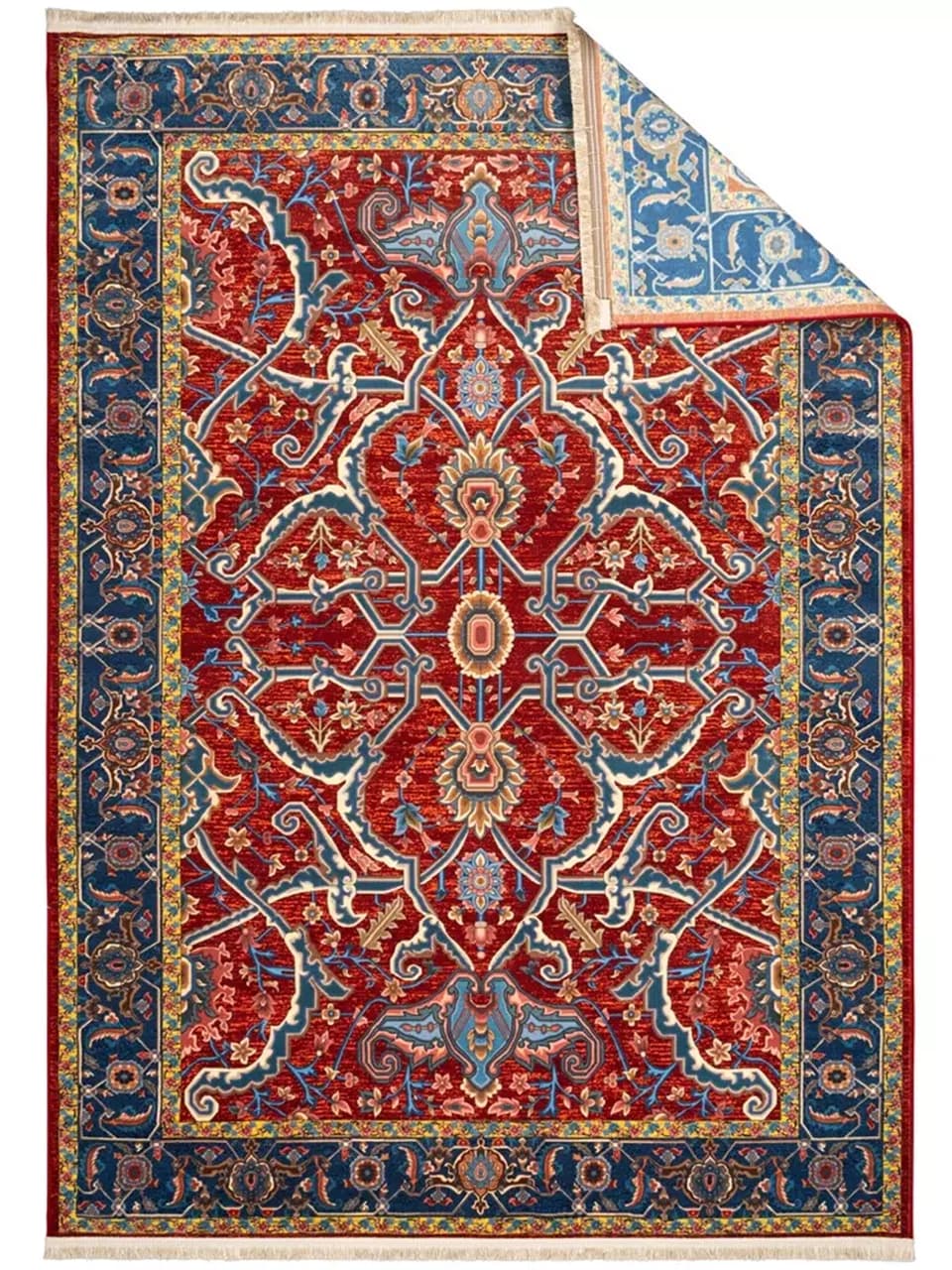 فرش سنتی کد 900410 زرشکی 1000 شانه — تصویر ۶