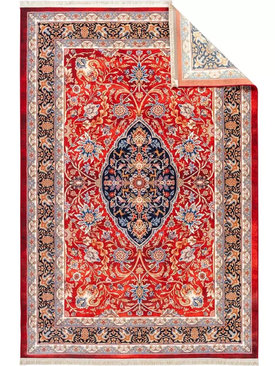 فرش سنتی کد 25CS0130 قرمز 1000 شانه — تصویر ۴