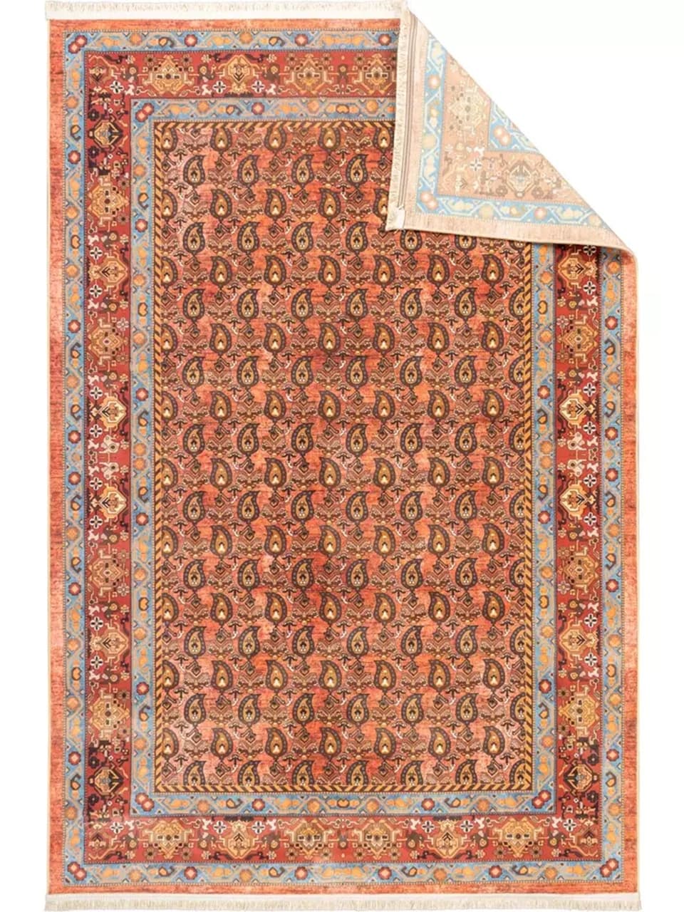 فرش سنتی کد 25CS0160 عنابی 1000 شانه — تصویر ۵