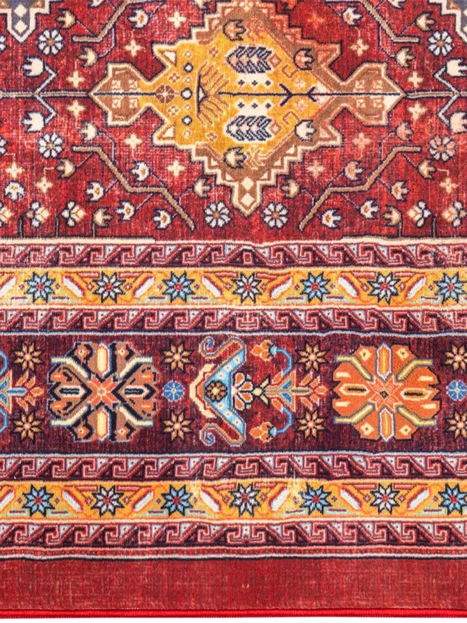 فرش سنتی کد 25CS0190 عنابی 1000 شانه — تصویر ۳