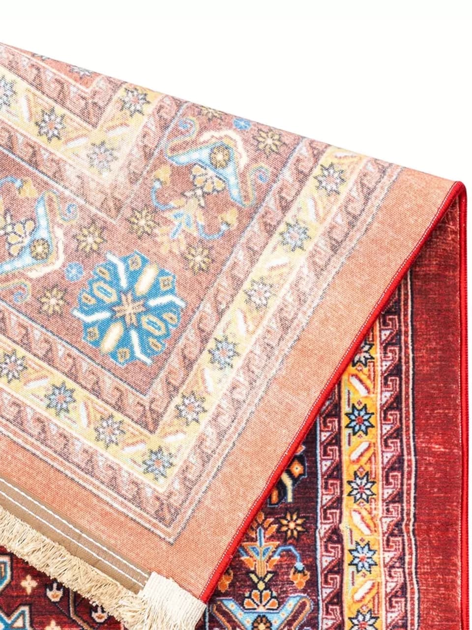 فرش سنتی کد 25CS0190 عنابی 1000 شانه — تصویر ۷