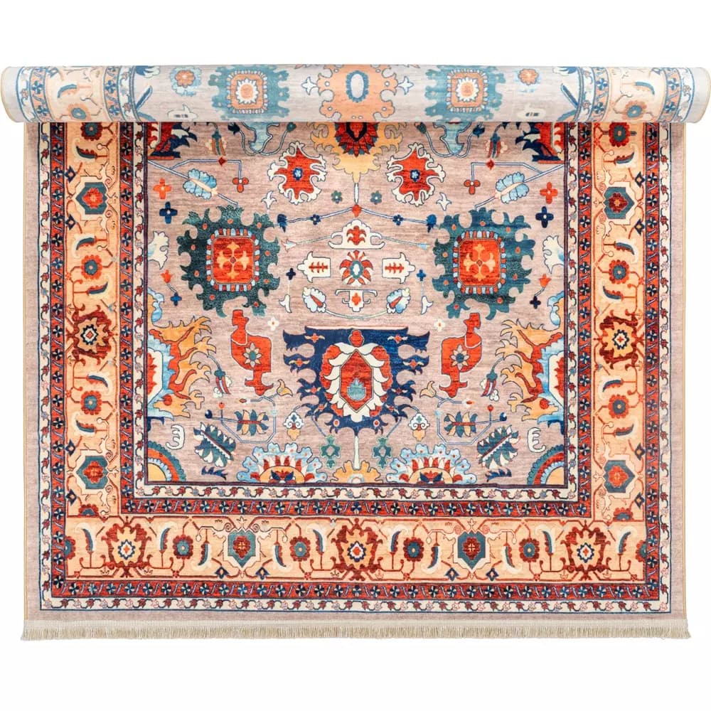 فرش سنتی کد 25CS0260 طوسی 1000 شانه — تصویر ۹