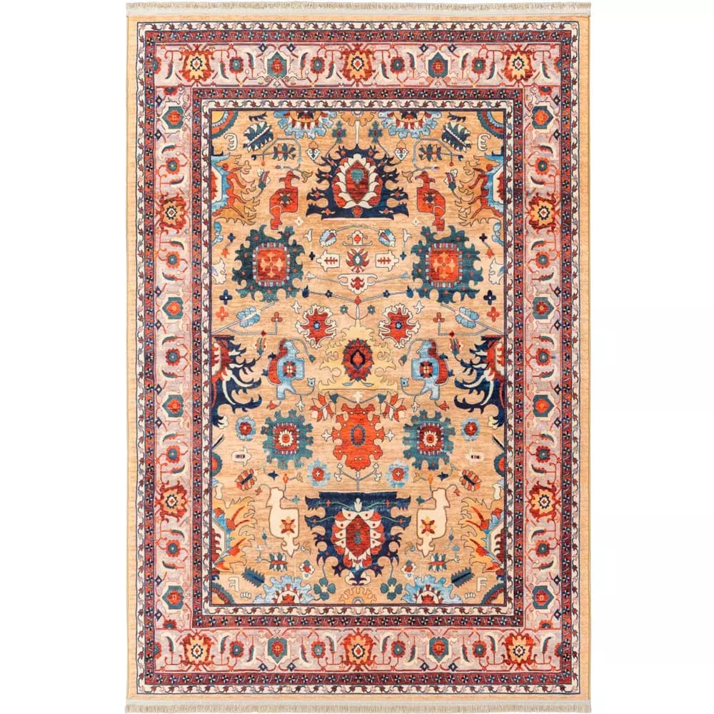 فرش سنتی کد 25CS0260 طلایی 1000 شانه