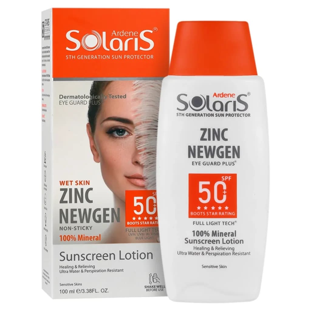 لوسیون ضد آفتاب و التیام بخش پوست حساس آردن سولاریس (SPF50) — تصویر ۲
