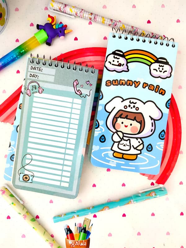 دفتر To Do List طرح دختر کیوت