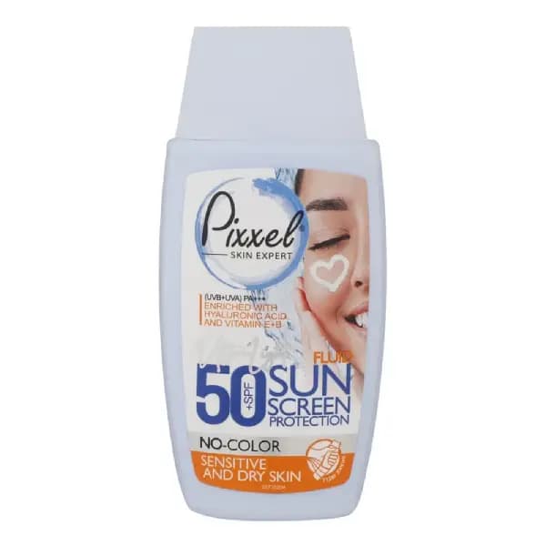 ضد آفتاب بی رنگ پوست خشک و حساس +SPF50 پیکسل — تصویر ۲