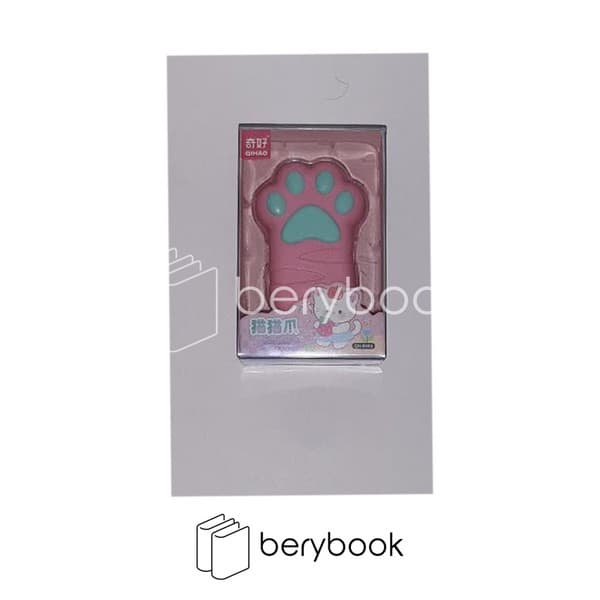 QIHAO / پاکن کلکسیونی / پنجه گربه / صورتی-فیروزه ای / QH-8889