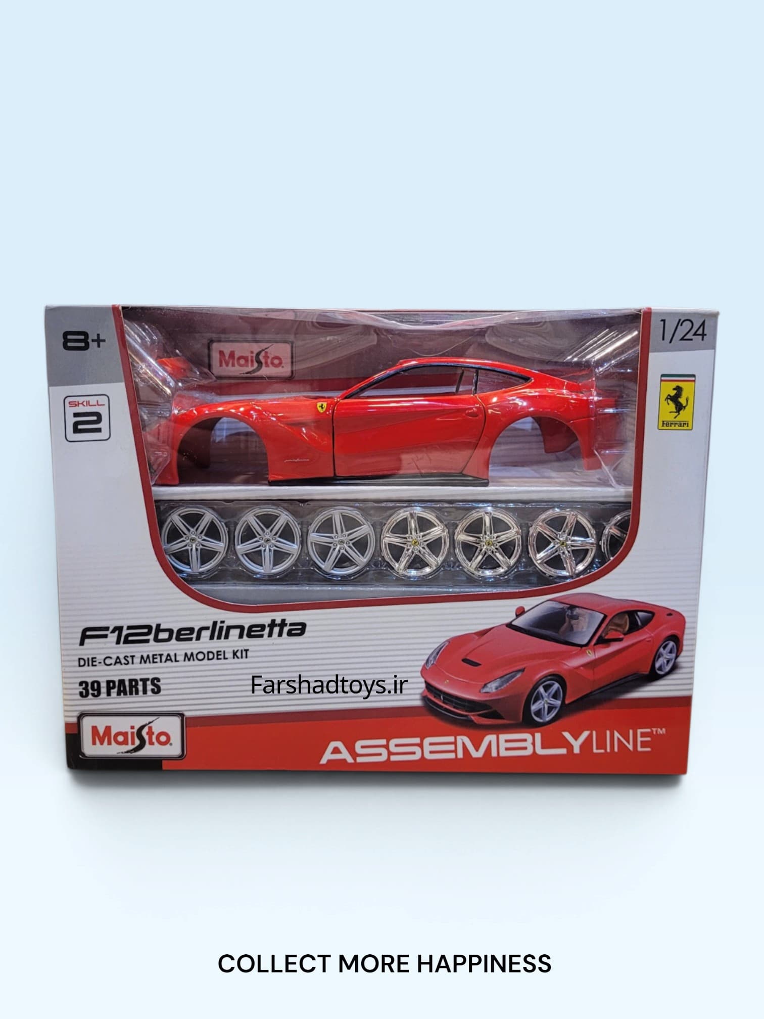 کیت ساخت ماکت فراری F12berlinetta مایستو 1:24