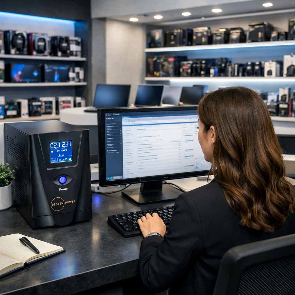 یو پی اس بستن پاور مدل BPO-600VA-7Ah ظرفیت 600 ولت آمپر به همراه باتری داخلی 7Ah — تصویر ۵
