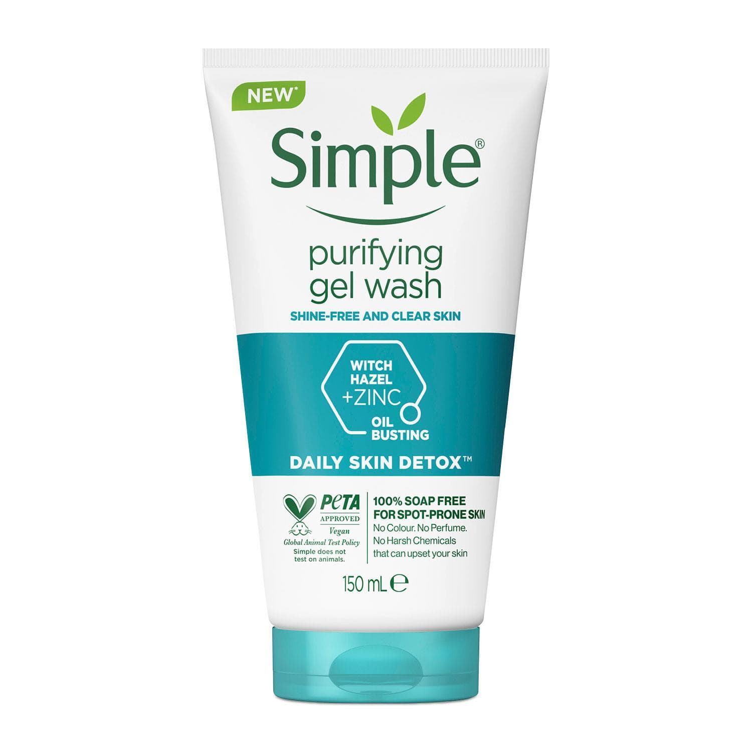 ژل شستشوی پوست چرب سیمپل Face gel purifying facial wash