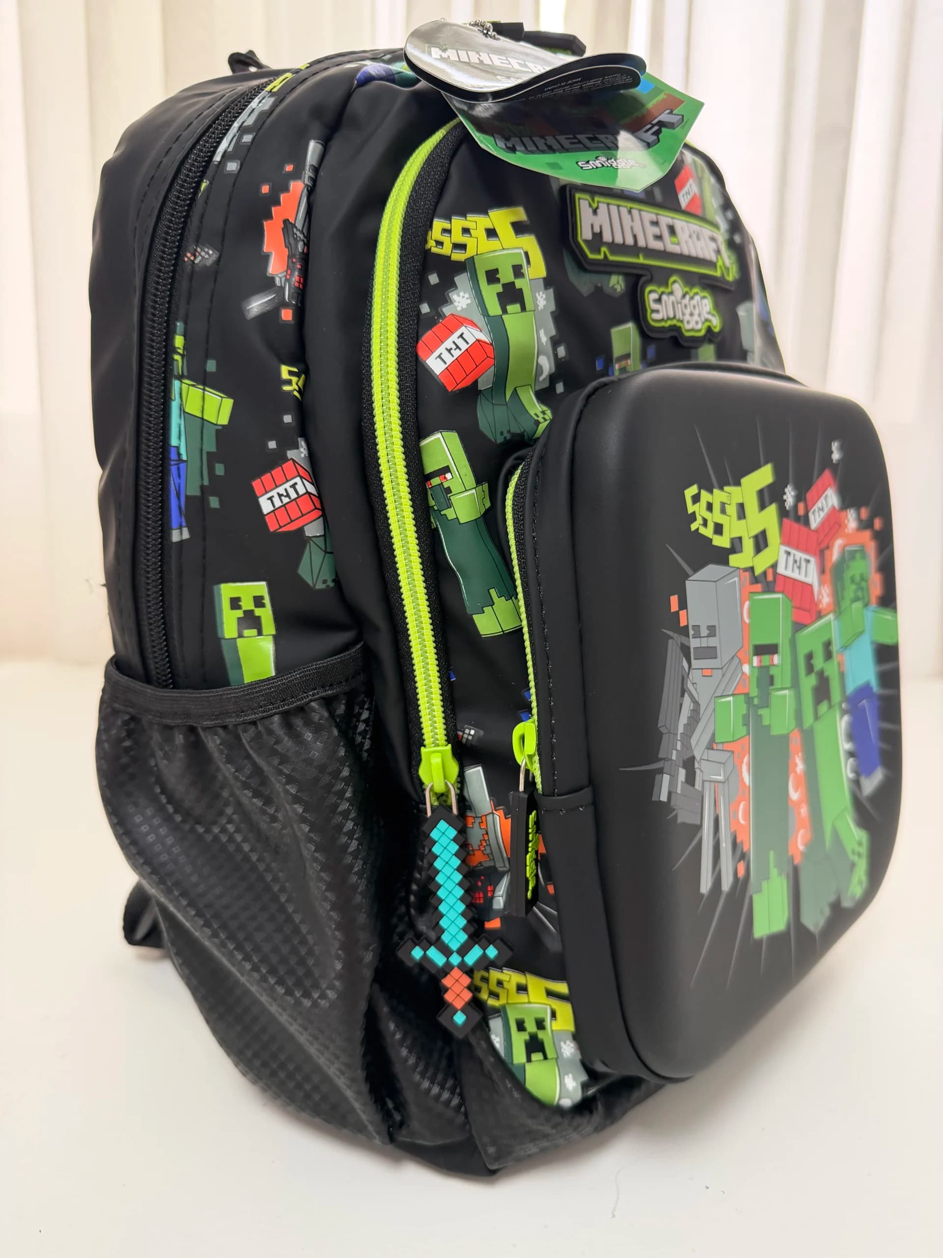 کوله پشتی طرح ماینکرافت اورجینال برند SMIGGLE وارداتی — تصویر ۷