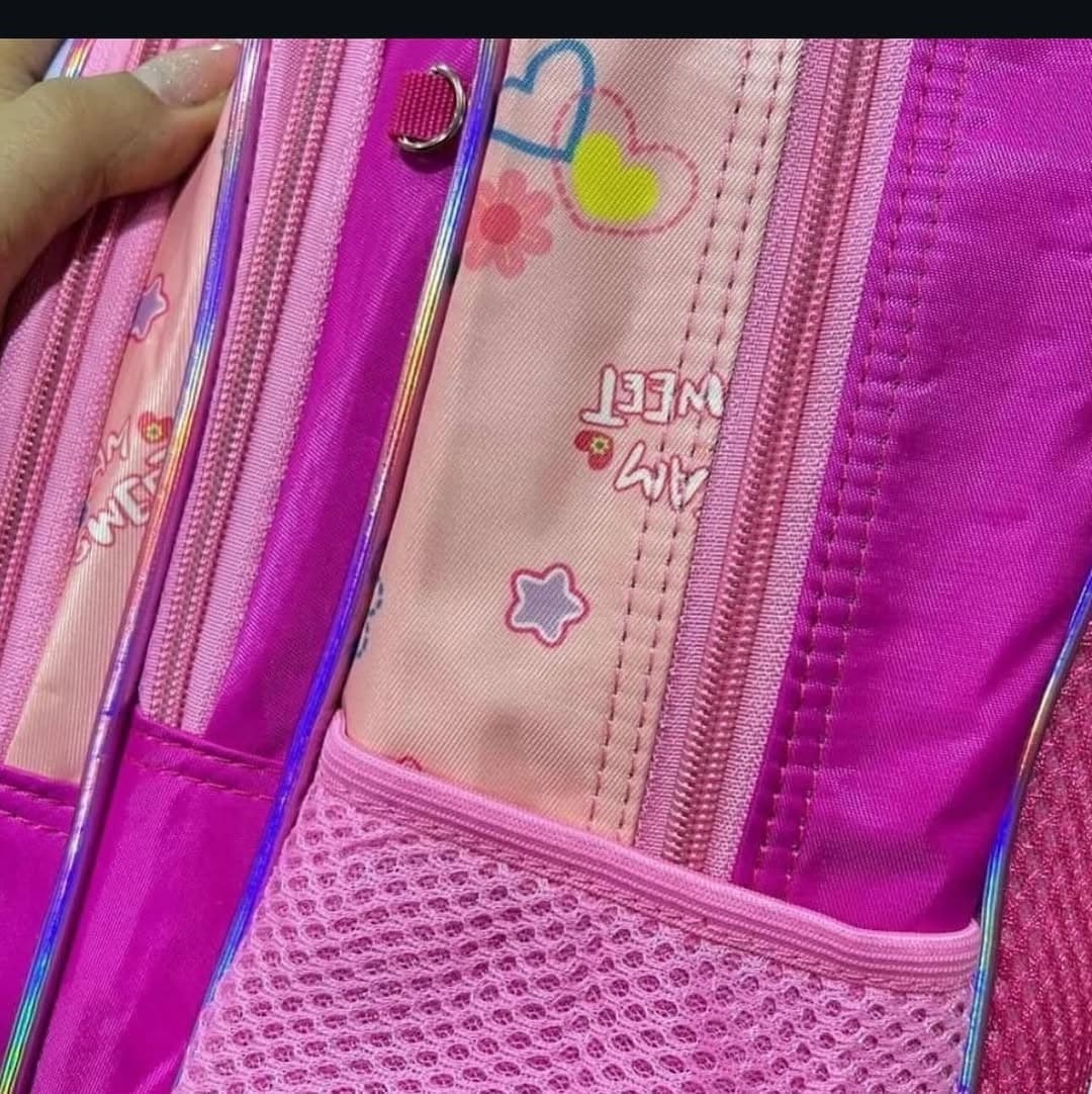 کوله پشتی ۳ تکه طرح ملودی ( کوله پشتی , کیف ظرف غذا , جامدادی ) وارداتی — تصویر ۳