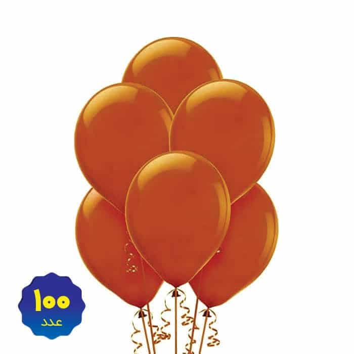 بادکنک لاتکس قهوه ای بسته 100 عددی