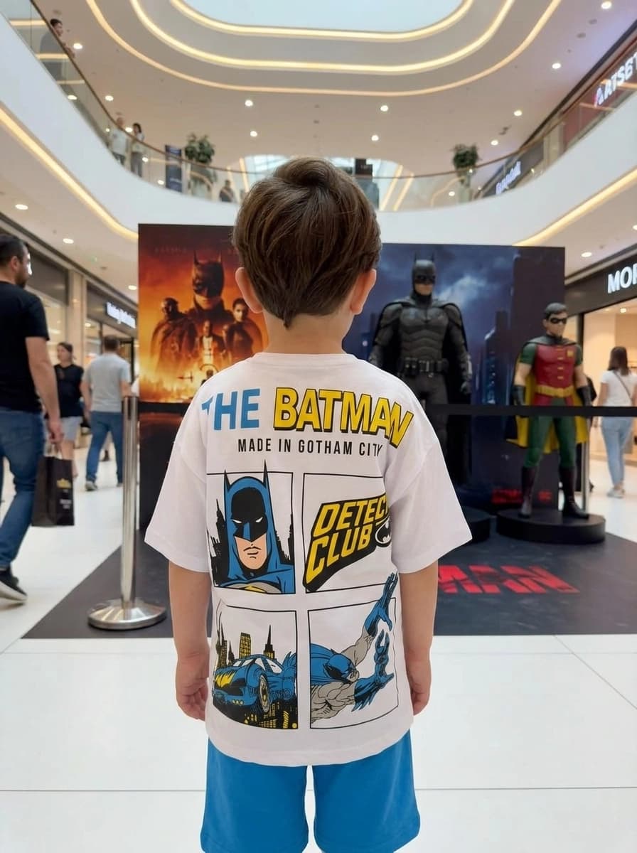 تیشرت شلوارک بچگانه بتمن BATMAN نخ پنبه (۳تا۱۰سال) محصول ترکیه 🇹🇷