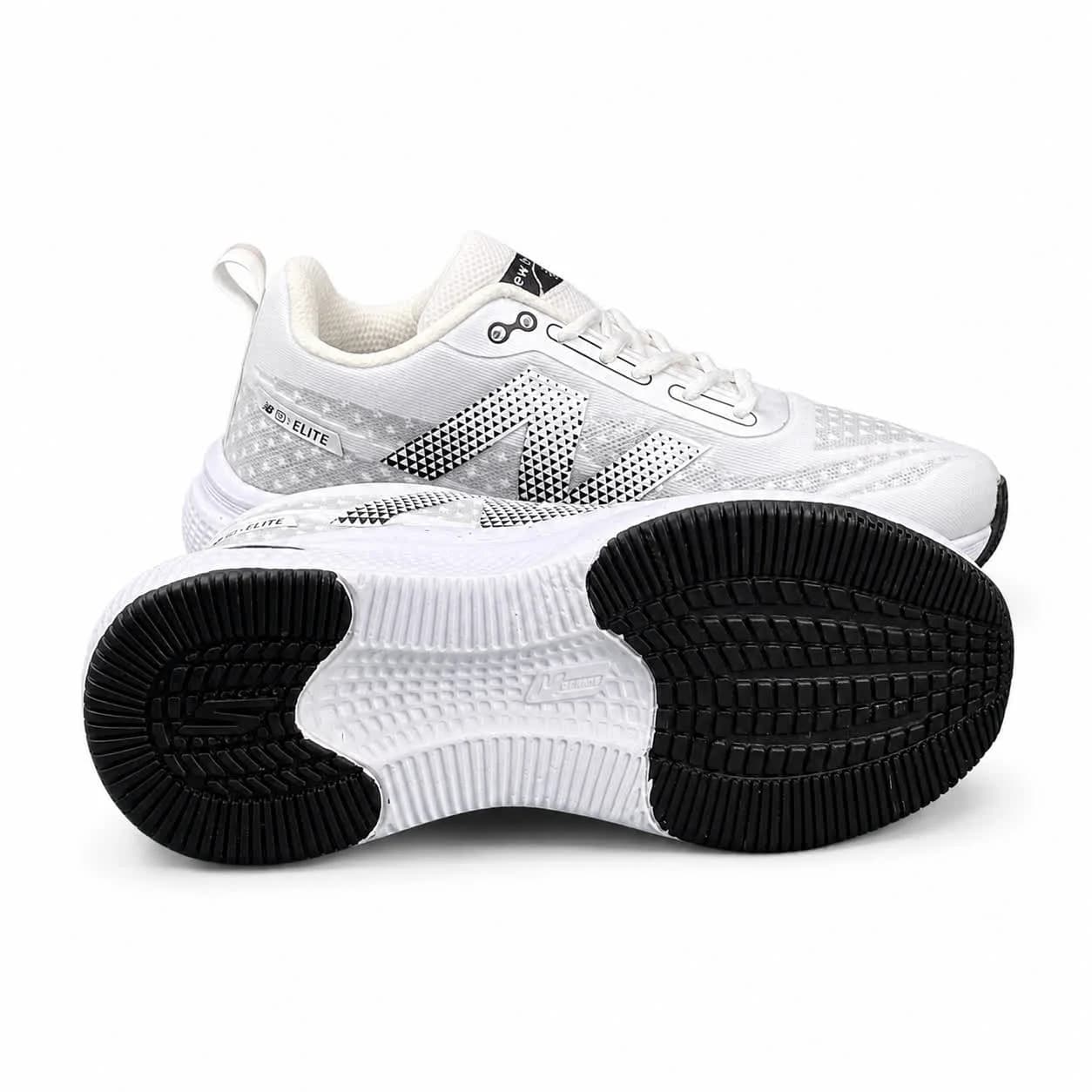 کتونی مردانه مدل رانینگ نیوبالانس سفید طوسی New BALANCE — تصویر ۴