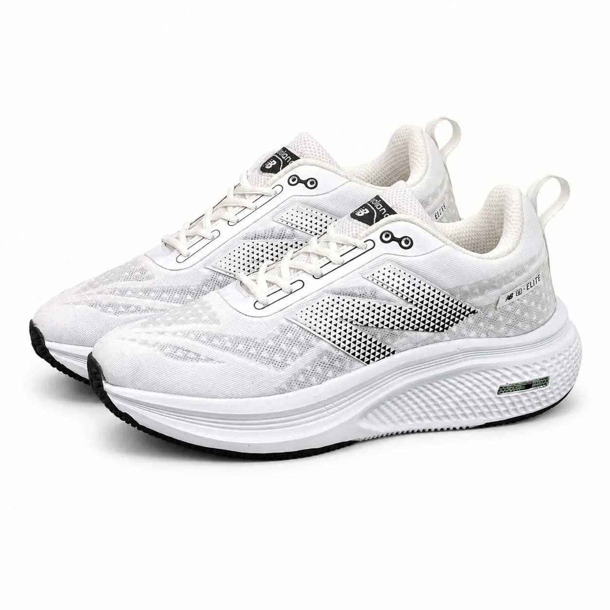 کتونی مردانه مدل رانینگ نیوبالانس سفید طوسی New BALANCE — تصویر ۳
