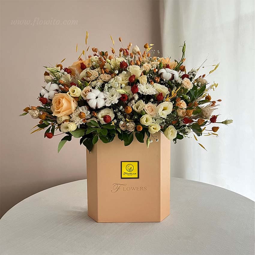 باکس گل گلبهی مدرن کد 24