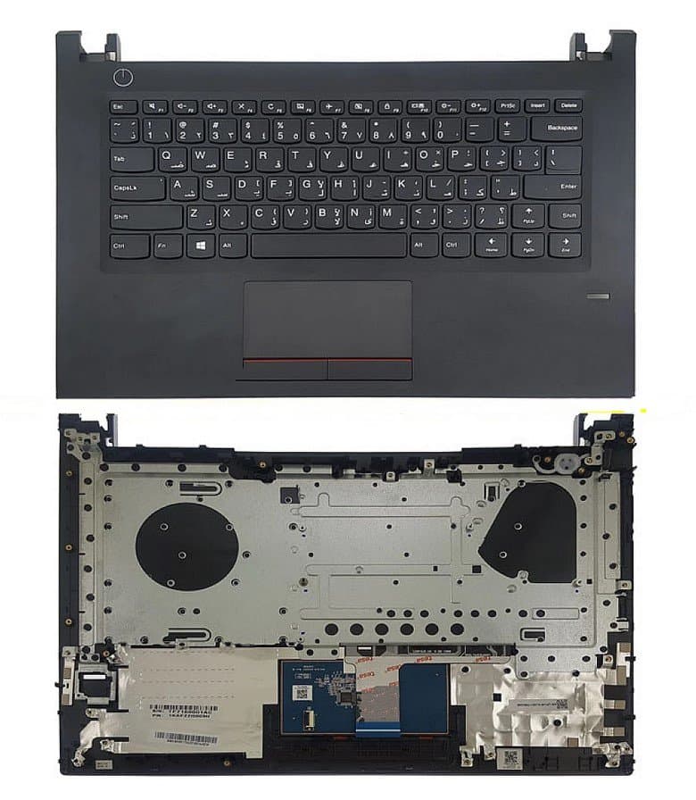 کیبورد لپ تاپ لنوو Essential E42-70 با قاب C با تاچ پد