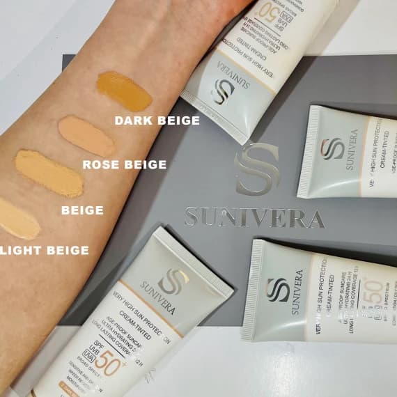 کرم ضد آفتاب سانیورا SPF 50 رنگی مناسب پوست خشک حجم 50 میلی لیتر — تصویر ۶