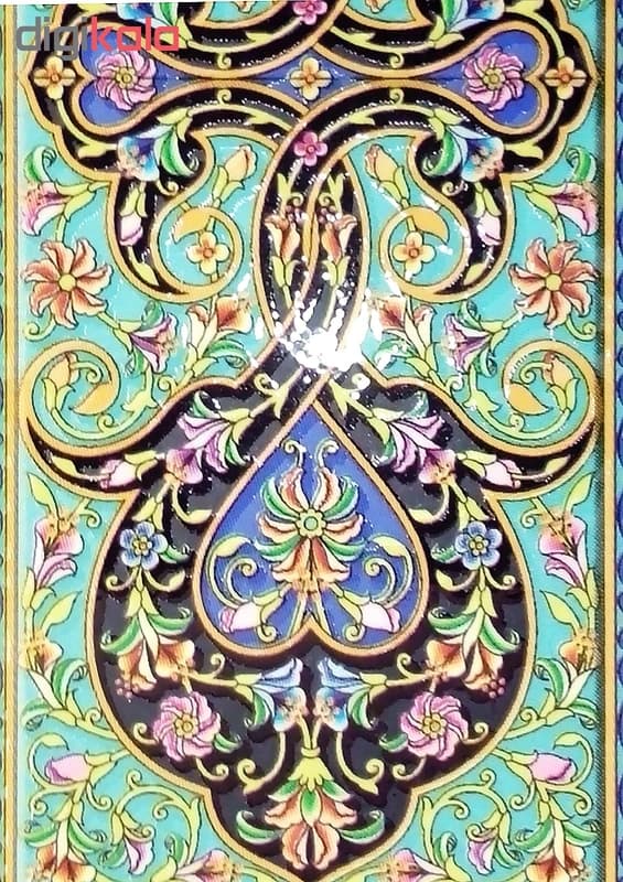 تابلو شاسی خانه تذهیب طرح بسم الله وان یکاد آیت الکرسی — تصویر ۵