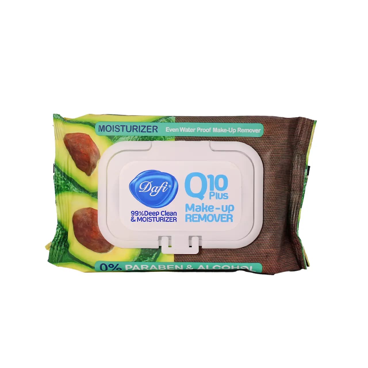 دستمال مرطوب پاک کننده آرایش دافی مدل Q10 طرح میوه آووکادو — تصویر ۲