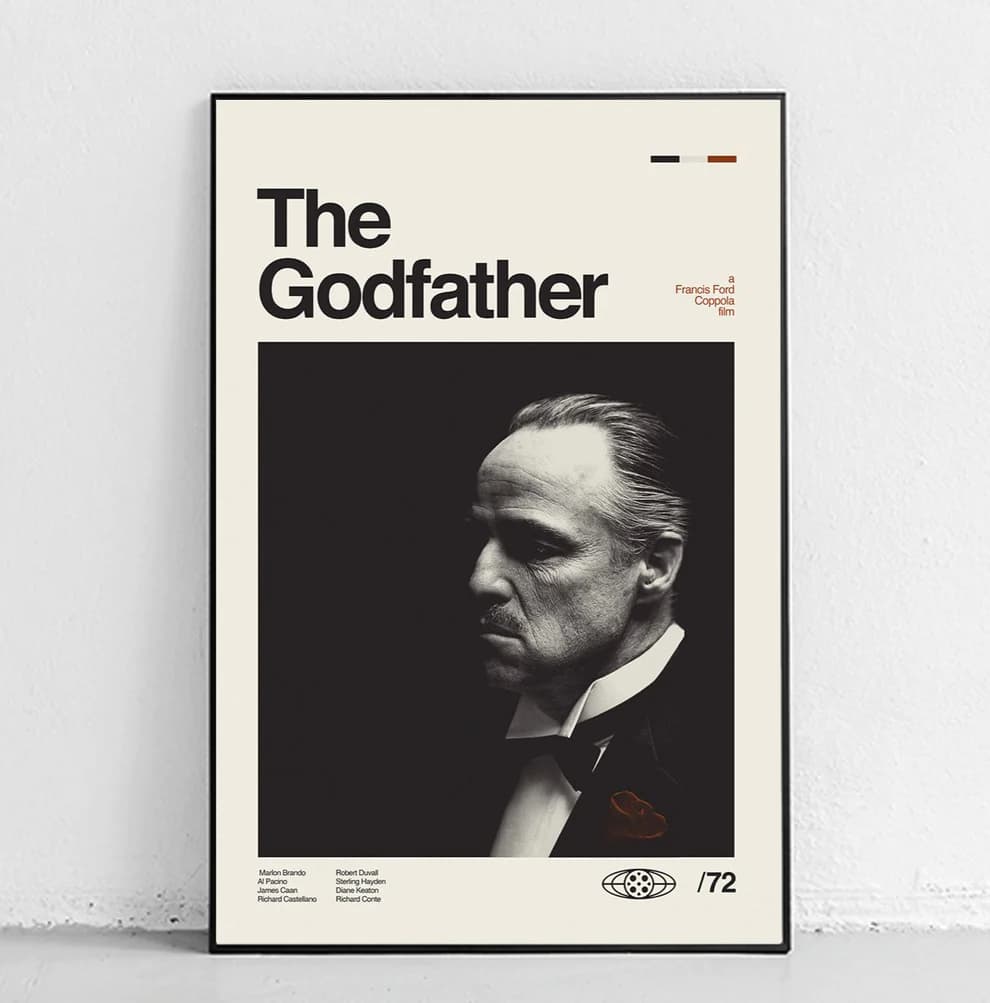 پوستر و تابلو مینیمال طرح The Godfather