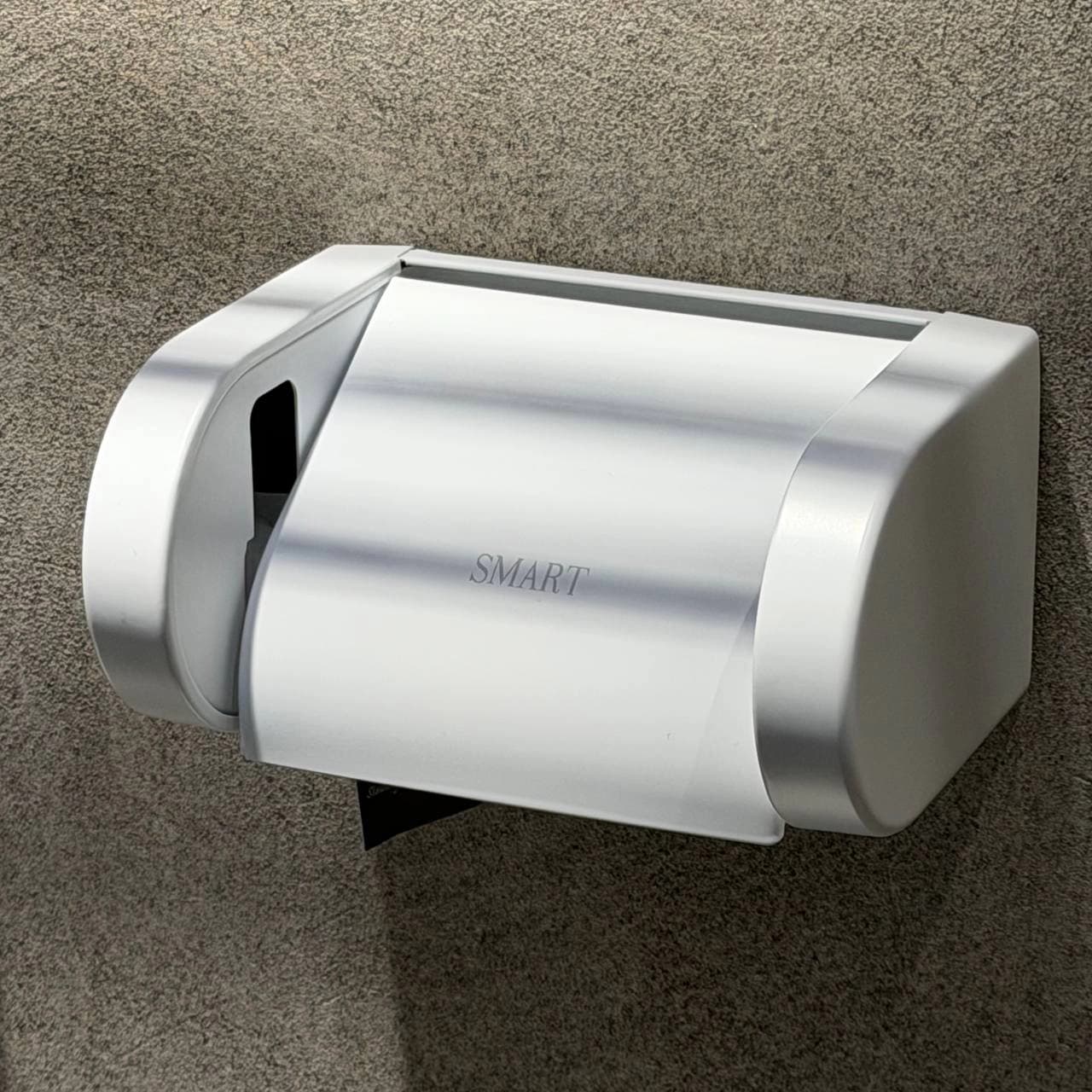 دستمال سایز کوچک اسمارت رنگ سفید طرح banyo کد 3301