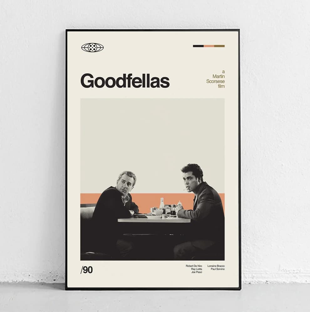 پوستر و تابلو مینیمال طرح Goodfellas — تصویر ۲