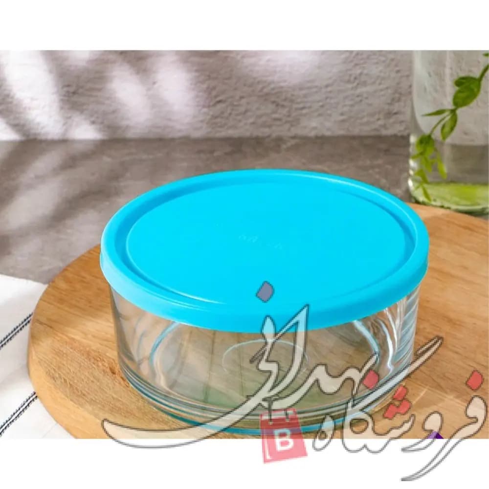 کاسه شیشه ای آبان درب دار سایز 1 کاوه