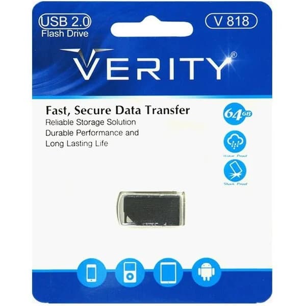 فلش مموری وریتی V818 ظرفیت 64 گیگابایت — تصویر ۳