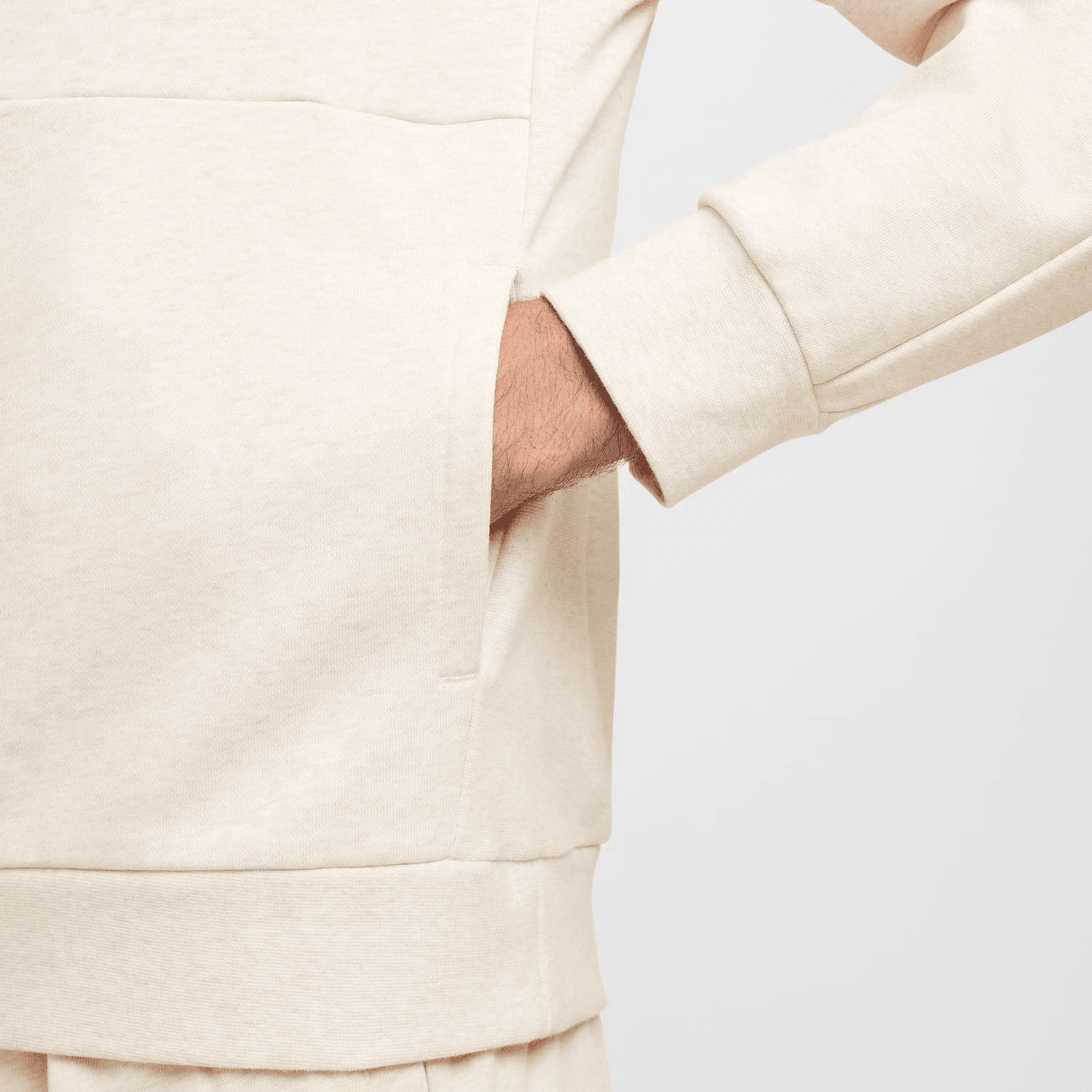 سویشرت تنیس مردانه نایک Nike Court Heritage Printed – کرم — تصویر ۵