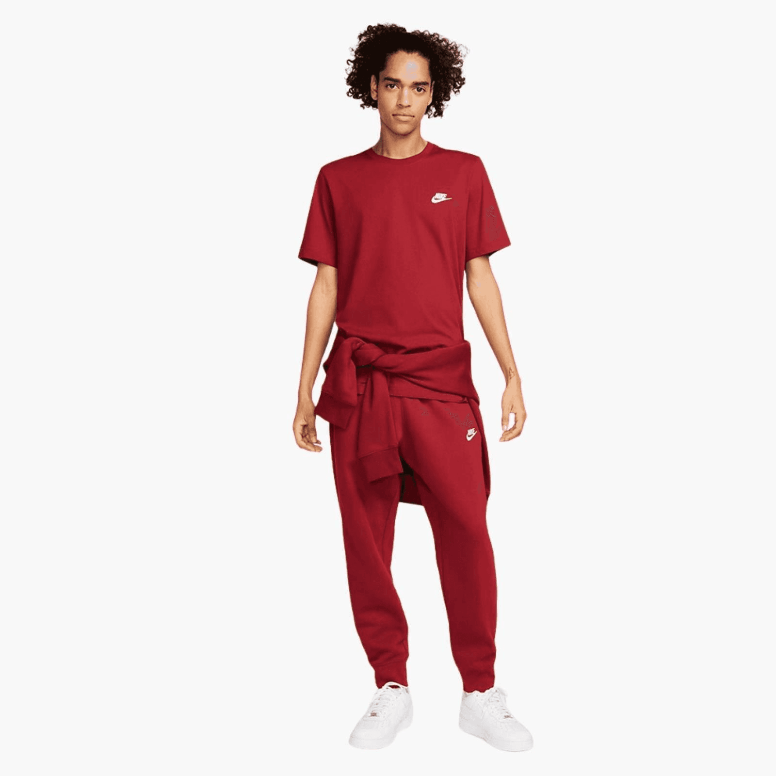 تی شرت تنیس مردانه نایک Nike Nsw Club Casual Style T-Shirt-قرمز — تصویر ۳