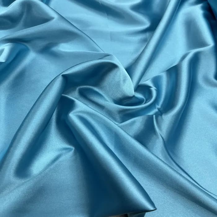 پارچه ساتن ال ایکس رنگ آبی اسمانی