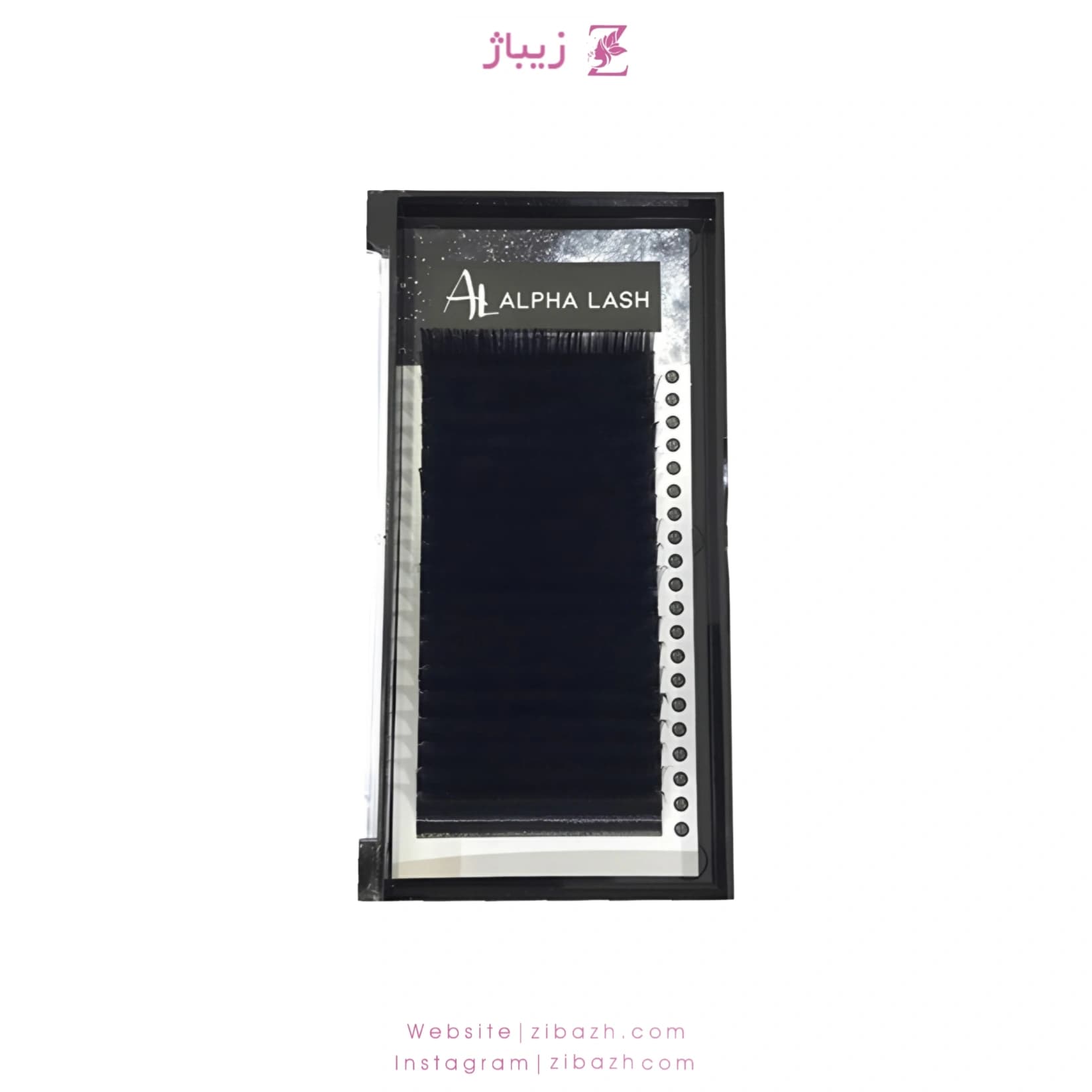 پالت مژه ALPHA LASH مدل D غیر فست فن ضخامت 0.7 – 20 لاین (سایز 15-9)