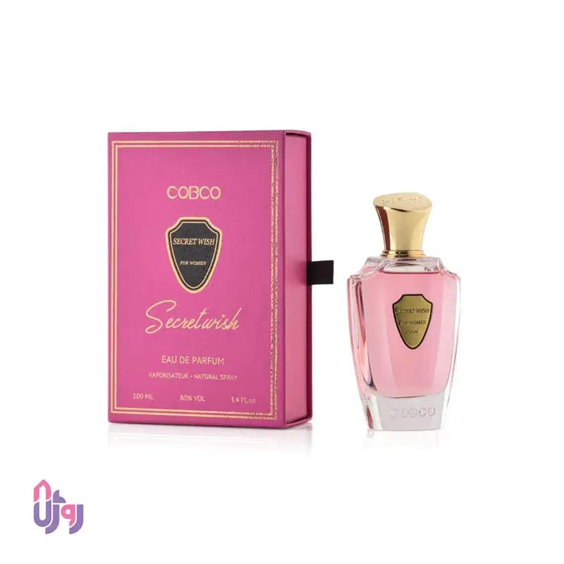 ادکلن زنانه کوبکو COBCO مدل سکریت ویش SECRET WISH حجم 100 میلیلیتر — تصویر ۲