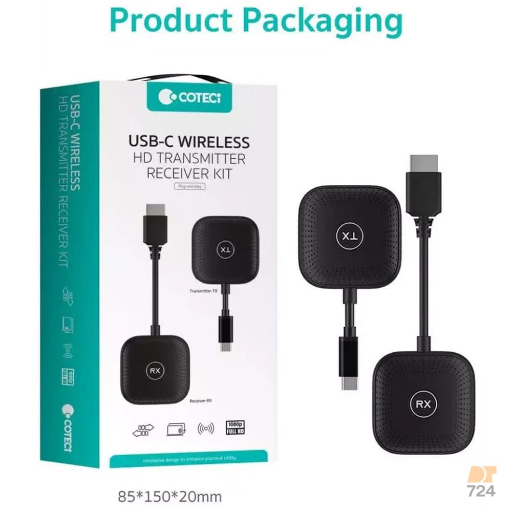 کیت فرستنده و گیرنده بیسیم HDMI کوتسی مدل OF-050 — تصویر ۴