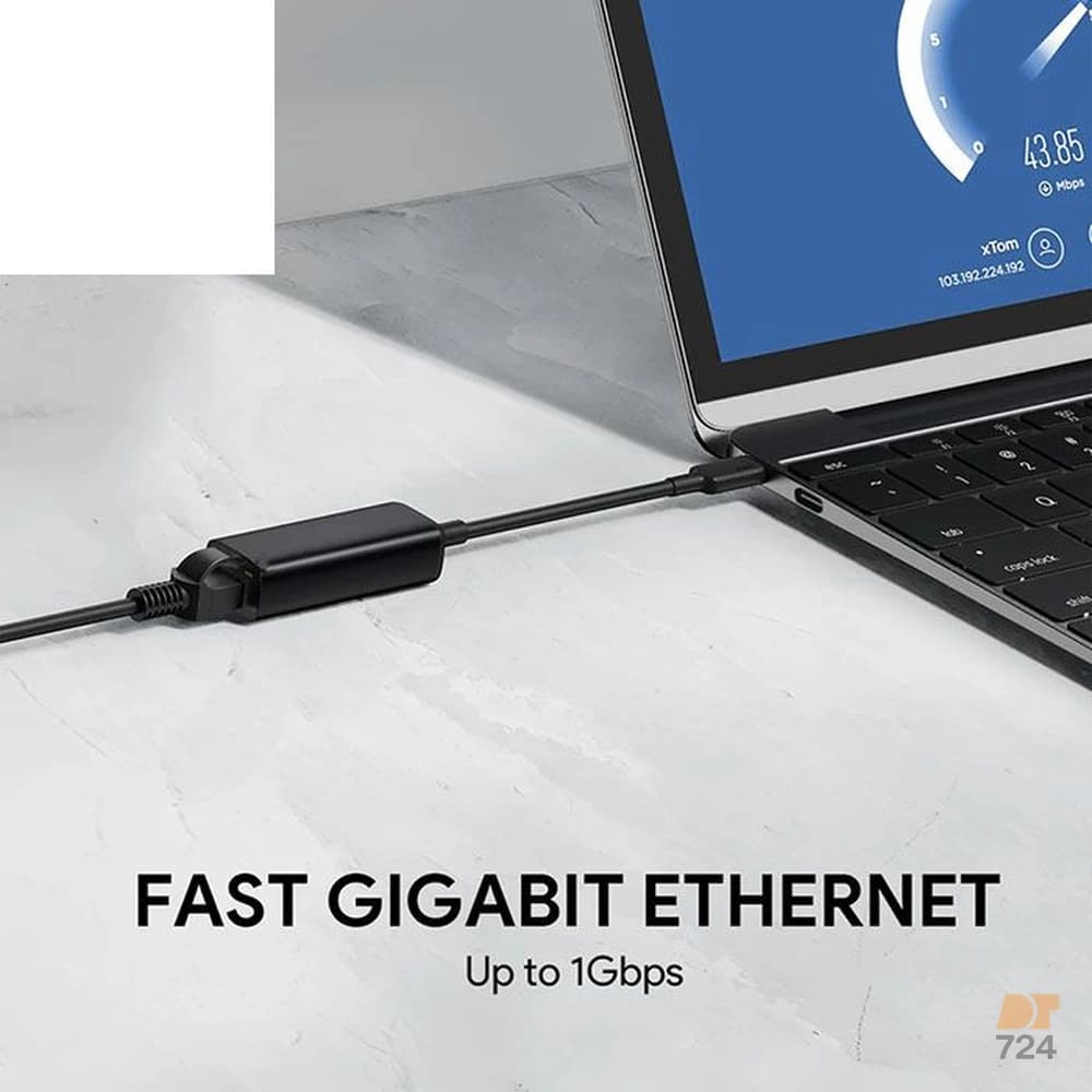 مبدل USB-C به LAN گیگابیتی کوتسی مدل 1000M-83002 — تصویر ۵