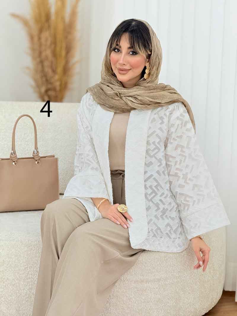 مانتو طرح دار نیلیا کد 7726