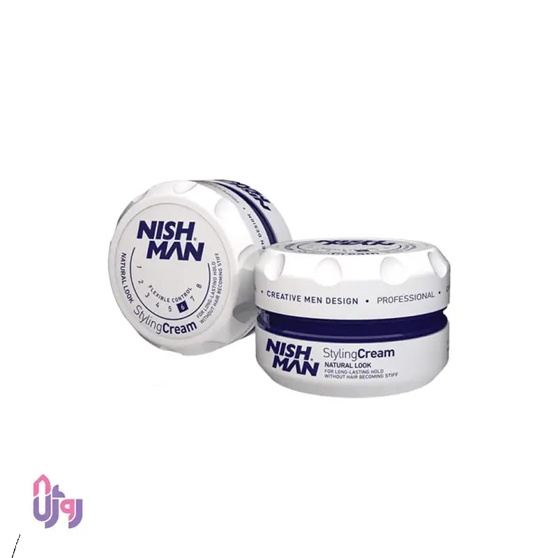 کرم مو نیشمن Nishman سفید مدل Styling Cream شماره 6 حجم 150 میلیلیتر — تصویر ۲