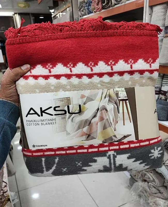 پتو پنبه ای ترک برند Aksu کد 1185 — تصویر ۲
