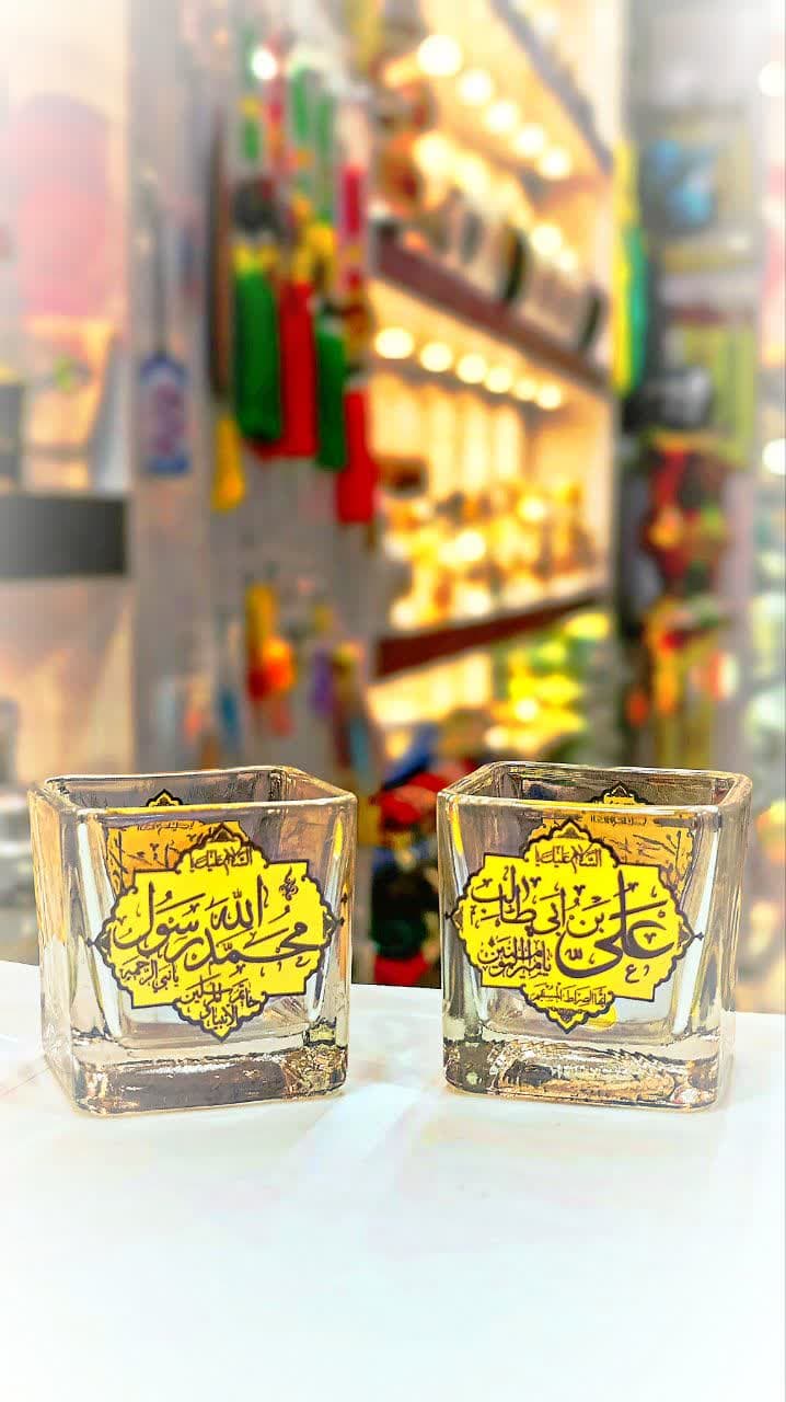 جاشمعی بلور مذهبی (یامحمد.یاعلی)