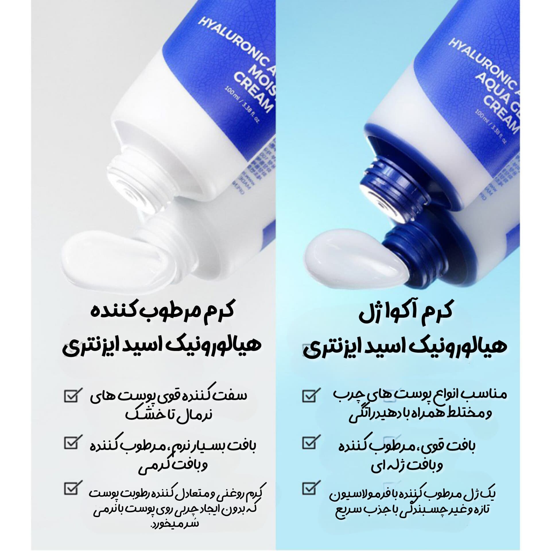 کرم مرطوب کننده و آبرسان هیالورونیک اسید ایزنتری — تصویر ۲