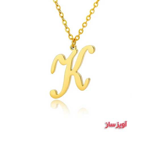 گردنبند حرف انگلیسی K کد 102798